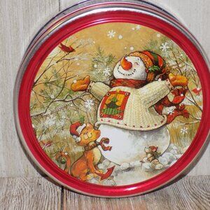 TIN CAN SNOWMAN, STORAGE, HOME DECOR MEMORIES, GIFT *